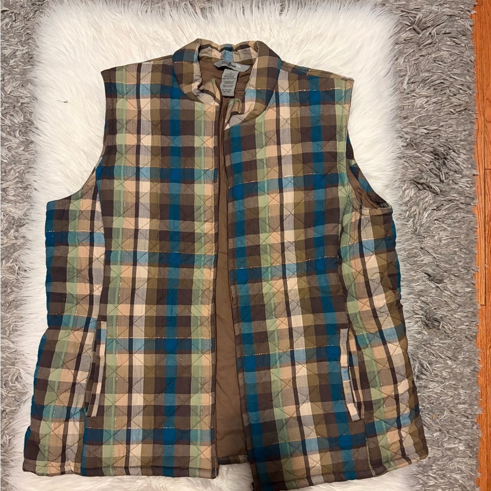 Plaid Quilted Vest